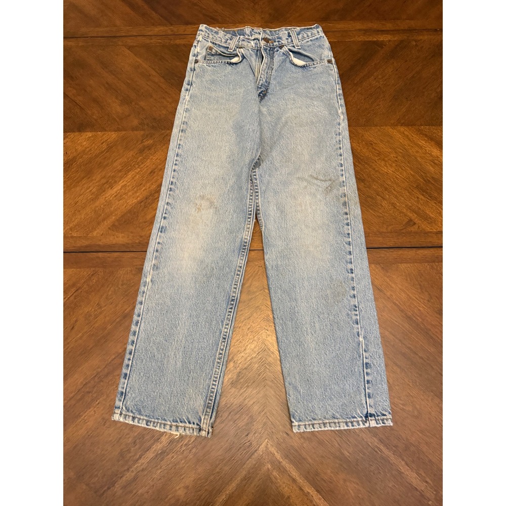 Vintage Levis 560 Orange Tab Student Loose Fit Jean Made in USA Light Wash 27x30